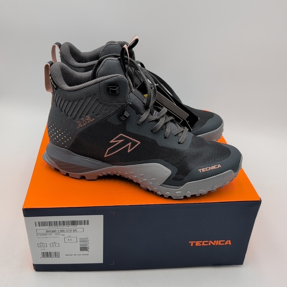 Tecnica Magma GTX Women's 6.5 NEW Goretex Shoes Grey Shadow Piedra Midway Bacca